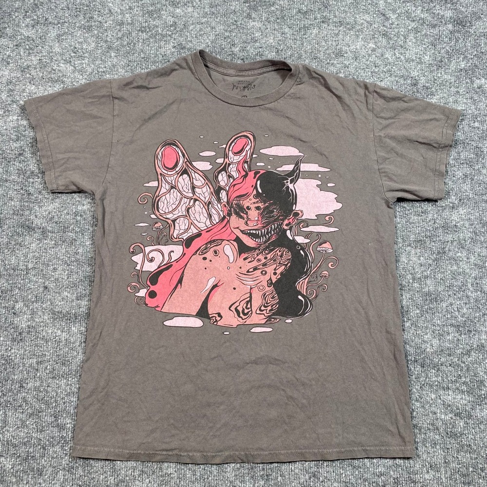 Melanie Martinez Portals Tour Graphic T-Shirt Grey Pink Creature Medium